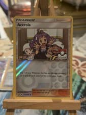 Acerola 112A/147 1st Place Alternate Art Ultra Rare Burning Shadows Pokemon Card