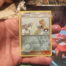 Pokemon TCG Lusamine 1st Place League Promo Card Ultra 153a/156 Light Play
